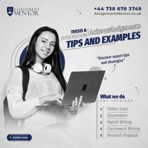 Thesis & Dissertation Acknowledgments: Tips and Examples