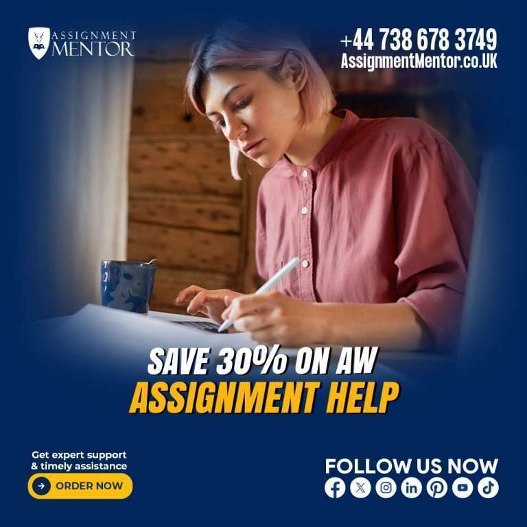 Professional Academic Writing (AW) assignment help from Assignment Mentor, offering expert guidance on essays, research papers, and case studies to ensure high-quality work, meeting deadlines, and exceeding expectations