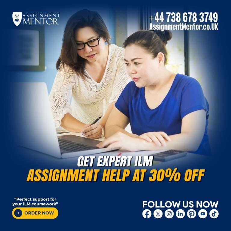 ILM assignment help from Assignment Mentor, providing expert guidance on leadership and management concepts to ensure your papers meet ILM guidelines, are original, and demonstrate a strong understanding of leadership strategies for career success.