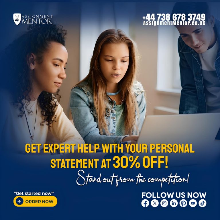 Get expert help with your personal statement at a 30% discount! Stand out in applications with a compelling statement.