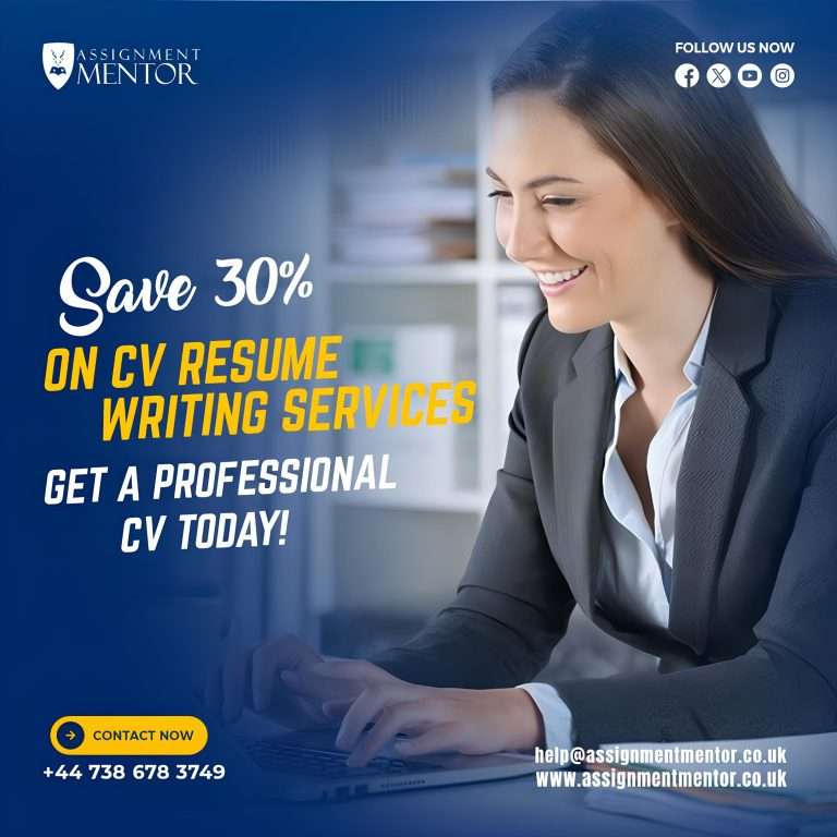 Get professional CV/Resume writing services with a 30% discount! Stand out to employers with a tailored, high-quality resume!