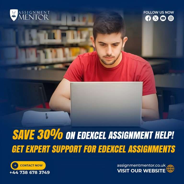 Struggling with your Edexcel assignment? Get expert help now with a 30% discount! Achieve academic success effortlessly.