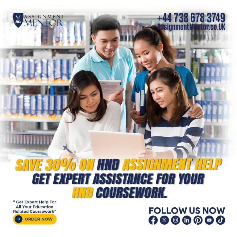 Struggling with your HND assignment? Get expert help now with a 30% discount! Achieve academic success effortlessly.