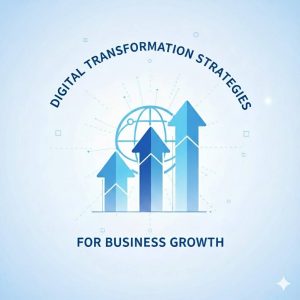 Business team planning digital transformation strategies to improve efficiency, streamline operations, and drive strong growth outcomes.