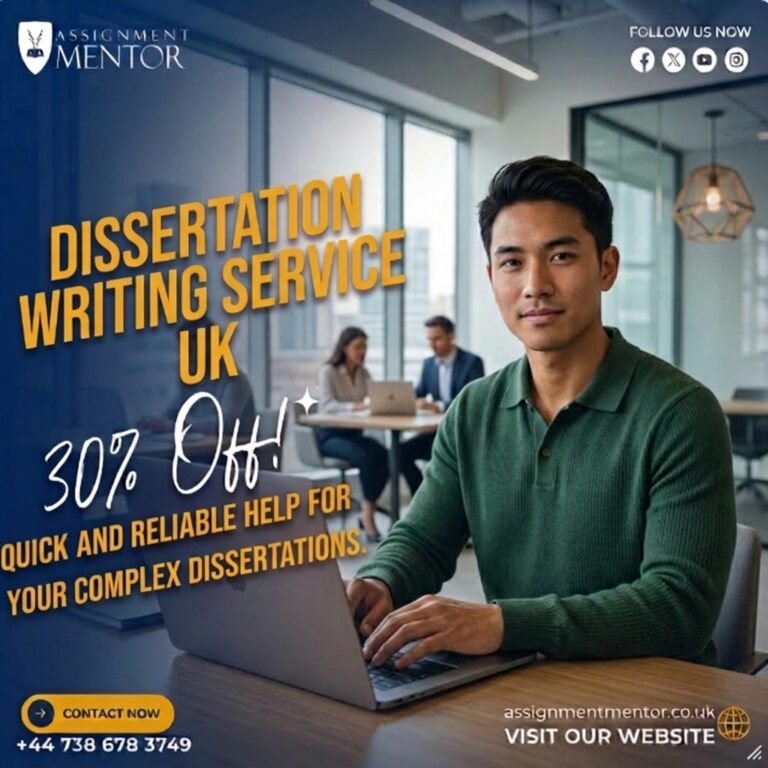 Dissertation Writing Service by Assignment Mentor, providing professional academic writing support for students with a 30% discount.
