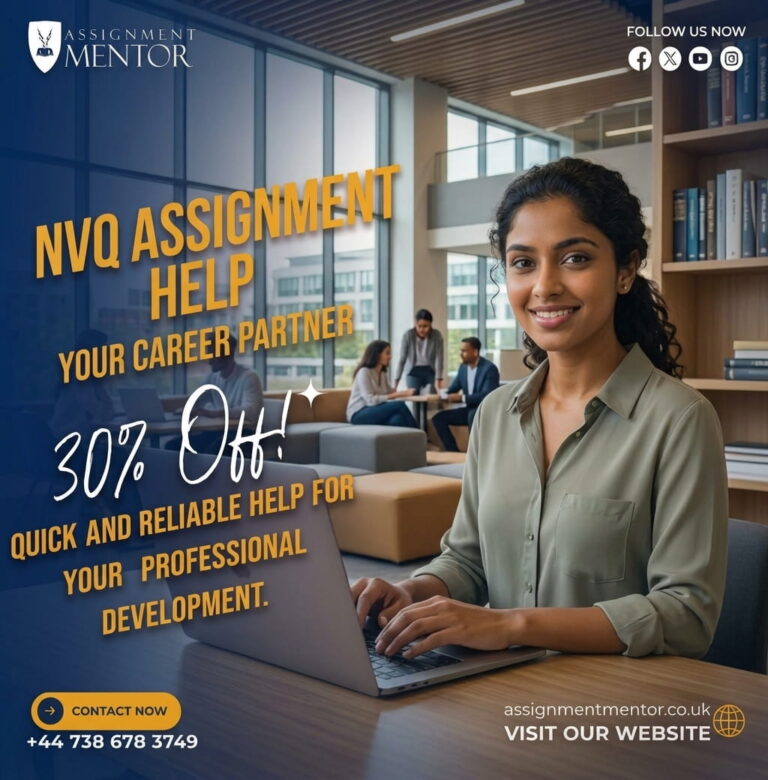 Digital marketing graphic featuring a female professional working on a laptop, offering 30% off.